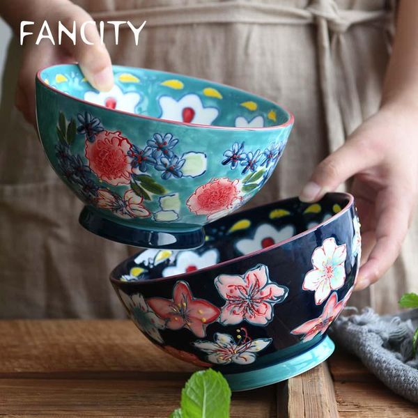 bowls fancity hand-painted ceramic tableware american country large noodle bowl soup salad ed rice underglaze
bowls fancity hand-painted ceramic tableware american country large noodle bowl soup salad ed rice underglaze