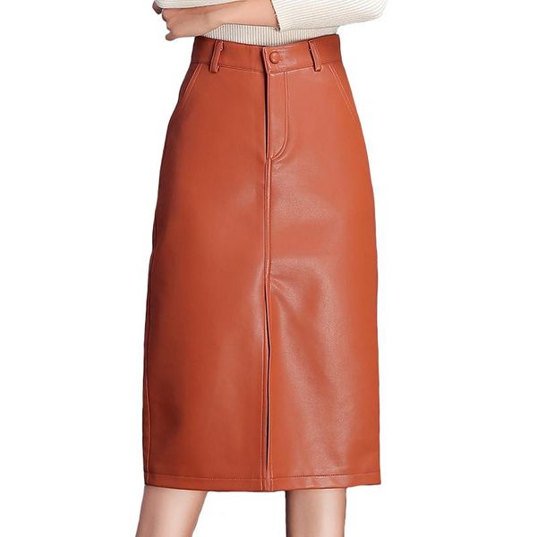 skirts spring autumn pu leather women mid-calf length office waist womens pencil, Black
skirts spring autumn pu leather women mid-calf length office waist womens pencil, Black
