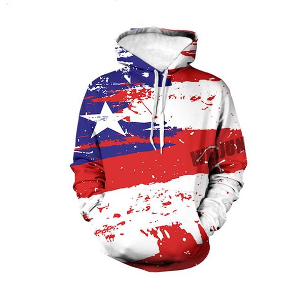 men's hoodies & sweatshirts fashion america the stars and stripes hoodie men streetwear 3d printed hooded casual man clothing, Black
men's hoodies & sweatshirts fashion america the stars and stripes hoodie men streetwear 3d printed hooded casual man clothing, Black