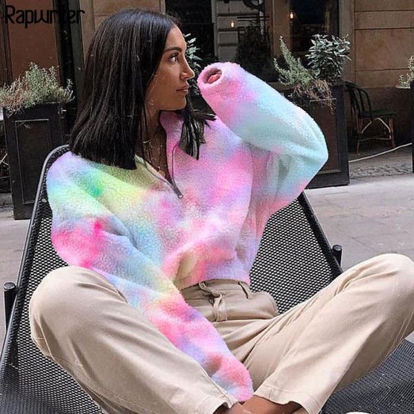 women's hoodies & sweatshirts rapwriter fashion colorful warm turtleneck long sleeve short fur sweatshirt women fall winter harajuku cr, Black
women's hoodies & sweatshirts rapwriter fashion colorful warm turtleneck long sleeve short fur sweatshirt women fall winter harajuku cr, Black
