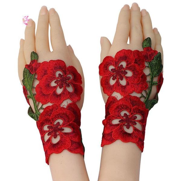 five fingers gloves womens summer casual flower fingerless handwarmers mittens without, Blue;gray
five fingers gloves womens summer casual flower fingerless handwarmers mittens without, Blue;gray