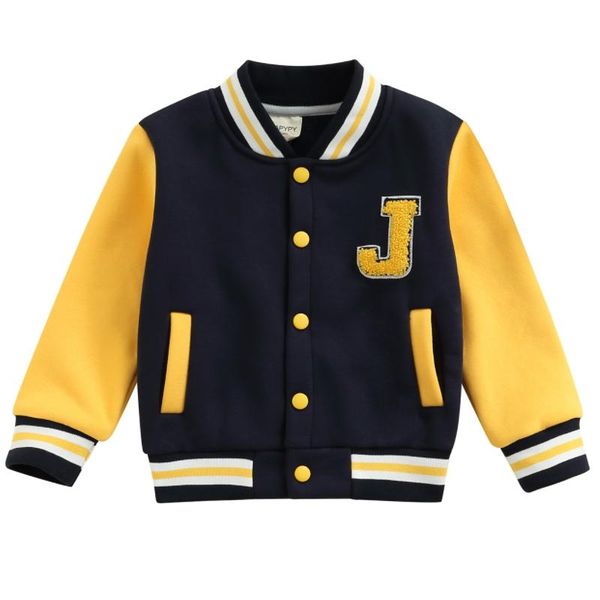 jackets 2-7 years kids bseball coat autumn winter striped letter patchwork long sleeve buttoned jacket with pockets outerwear, Blue;gray
jackets 2-7 years kids bseball coat autumn winter striped letter patchwork long sleeve buttoned jacket with pockets outerwear, Blue;gray