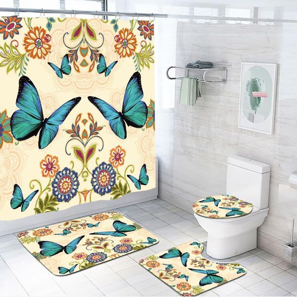 shower curtains jelis blue butterfly print curtain 4 piece carpet cover toilet bath mat pad set bathroom with 12 hooks home
shower curtains jelis blue butterfly print curtain 4 piece carpet cover toilet bath mat pad set bathroom with 12 hooks home