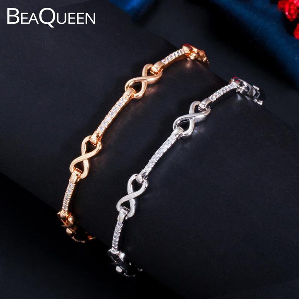 charm bracelets beaqueen lovely 585 gold color women tennis micro paved cubic zirconia crystal friendship jewelry for gift b203, Golden;silver
charm bracelets beaqueen lovely 585 gold color women tennis micro paved cubic zirconia crystal friendship jewelry for gift b203, Golden;silver