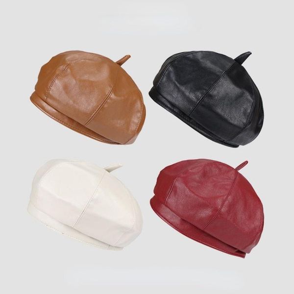 cycling caps & masks fashion women pu leather berets for ladies retro octagonal hat stewardess 5 colors beret autumn winter all-match hats, Black
cycling caps & masks fashion women pu leather berets for ladies retro octagonal hat stewardess 5 colors beret autumn winter all-match hats, Black