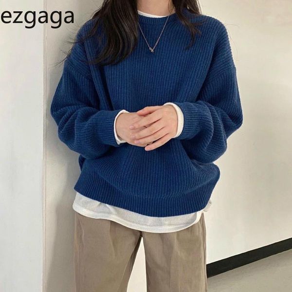 women's sweaters ezgaga streetwear sweater pullover women autumn winter 2021 vintage solid loose thick female all-match warm casual, White;black
women's sweaters ezgaga streetwear sweater pullover women autumn winter 2021 vintage solid loose thick female all-match warm casual, White;black