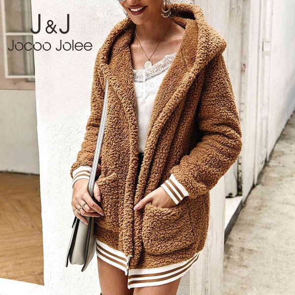 jocoo jolee women casual teddy long coats autumn winter faux fur jackets pockets overcoats plus size cardigan outwear 210518, Black
jocoo jolee women casual teddy long coats autumn winter faux fur jackets pockets overcoats plus size cardigan outwear 210518, Black