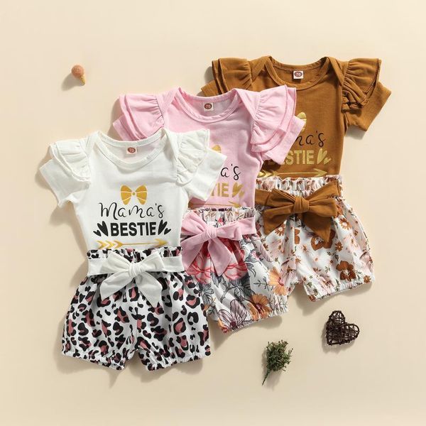 clothing sets baby girls clothes set casual short sleeve letter printed romper +leopard floral shorts toddler summer, White
clothing sets baby girls clothes set casual short sleeve letter printed romper +leopard floral shorts toddler summer, White
