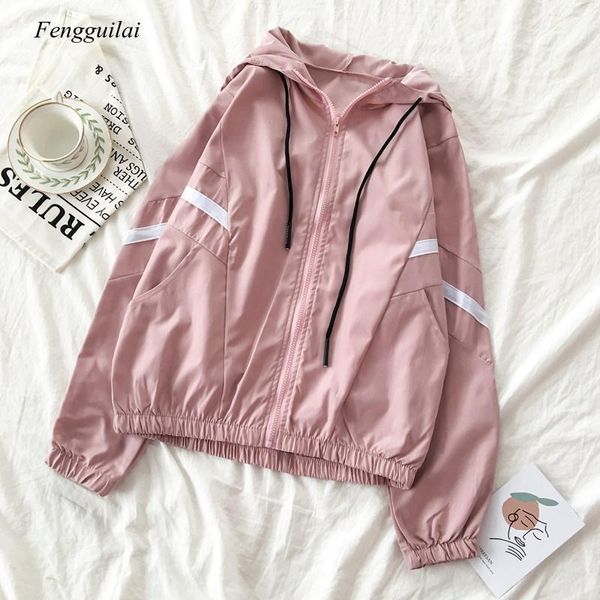 jacket women -arrival pink clothes with hooded womens jackets and coats drawstring streetwear students coat lightweight women's, Black;brown
jacket women -arrival pink clothes with hooded womens jackets and coats drawstring streetwear students coat lightweight women's, Black;brown