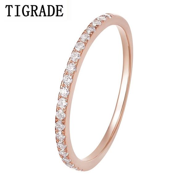 cluster rings tigrade real 925 sterling silver ring rose gold color cz wedding women engagement band thin anel feminino female size 3-13, Golden;silver
cluster rings tigrade real 925 sterling silver ring rose gold color cz wedding women engagement band thin anel feminino female size 3-13, Golden;silver