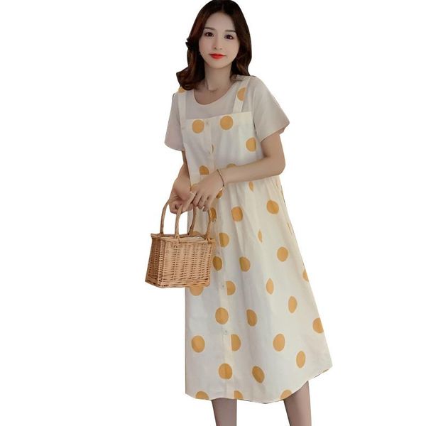 maternity dresses summer dress woman clothes for pregnant women loose dot fashion short pregnancy plus size, White
maternity dresses summer dress woman clothes for pregnant women loose dot fashion short pregnancy plus size, White