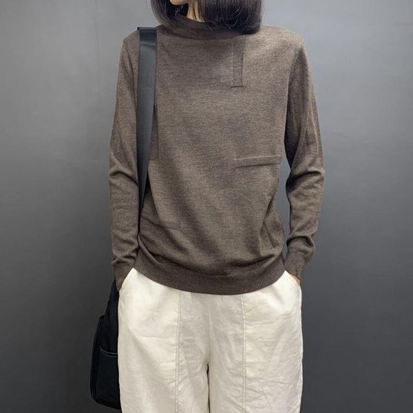 women's sweaters loose slim literary half turtleneck sweater women large size solid color frill long sleeve knitted jumpers pullovers f, White;black
women's sweaters loose slim literary half turtleneck sweater women large size solid color frill long sleeve knitted jumpers pullovers f, White;black