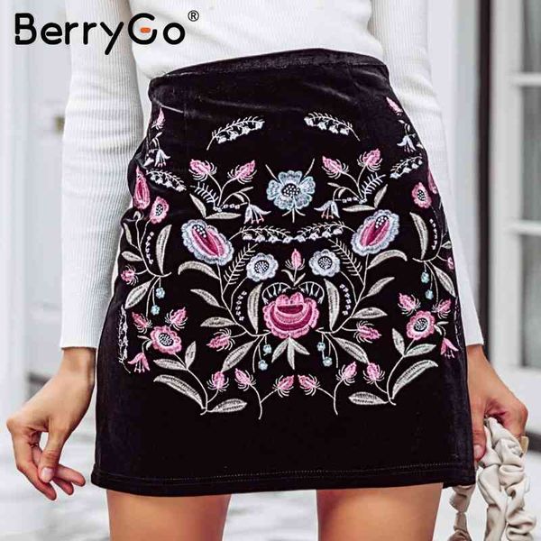 berrygo embroidery high waist short skirts womens vintage boho style chic pencil female autumn mini bottom 210513, Black
berrygo embroidery high waist short skirts womens vintage boho style chic pencil female autumn mini bottom 210513, Black