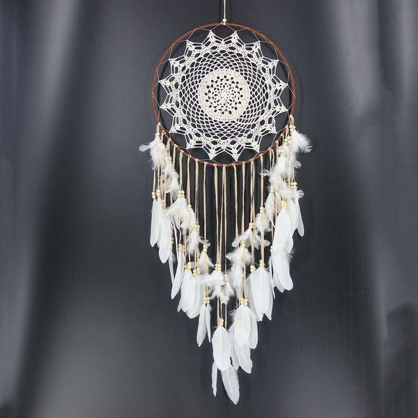 fashion dream catcher pendants half moon shape kids wall hanging decoration handmade white feather dreamcatchers for wedding craft gift bulk, Black
fashion dream catcher pendants half moon shape kids wall hanging decoration handmade white feather dreamcatchers for wedding craft gift bulk, Black