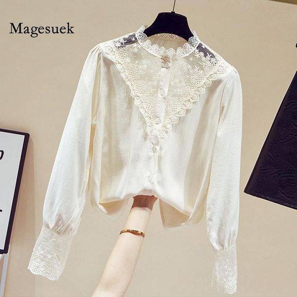 women's blouses & shirts spring french vintage lace blouse women long sleeve hollow out stitching shirt solid bottoming blusas mujer 1, White
women's blouses & shirts spring french vintage lace blouse women long sleeve hollow out stitching shirt solid bottoming blusas mujer 1, White