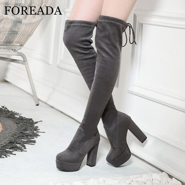 boots foreada super high heel over the knee woman platform chunky long slim stretch shoes female thigh 431, Black
boots foreada super high heel over the knee woman platform chunky long slim stretch shoes female thigh 431, Black