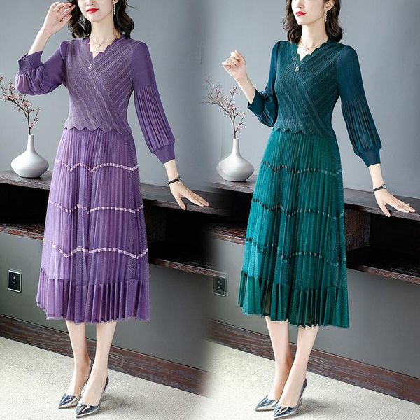 casual dresses lantern sleeve v-neck high waist slim midi dress women spring autumn vintage miyak pleated patchwork mesh elegant female, Black;gray
casual dresses lantern sleeve v-neck high waist slim midi dress women spring autumn vintage miyak pleated patchwork mesh elegant female, Black;gray