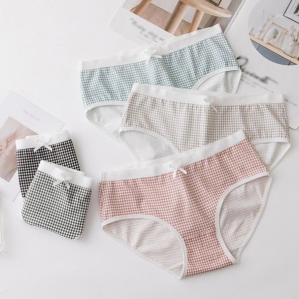 women plaid bow panties underwear cotton panty girls elasticity comfortable low-rise lingerie women's, Black;pink
women plaid bow panties underwear cotton panty girls elasticity comfortable low-rise lingerie women's, Black;pink