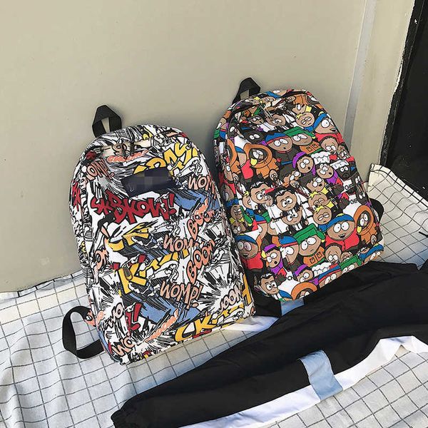 happy_buy_bag 2022new high school schoolbag female korean cartoon letter graffiti personality versatile backpack men's and women's
happy_buy_bag 2022new high school schoolbag female korean cartoon letter graffiti personality versatile backpack men's and women's