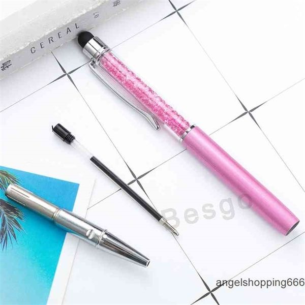 fine crystal ballpoint pen fashion creative stylus touch pen for writing stationery office school ballpen black ballpoint pens, Blue;orange
fine crystal ballpoint pen fashion creative stylus touch pen for writing stationery office school ballpen black ballpoint pens, Blue;orange