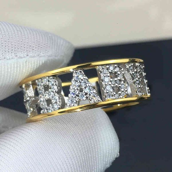 band rings finger version a s925 sterling silver with diamond english babylove couple jewelry trend
band rings finger version a s925 sterling silver with diamond english babylove couple jewelry trend