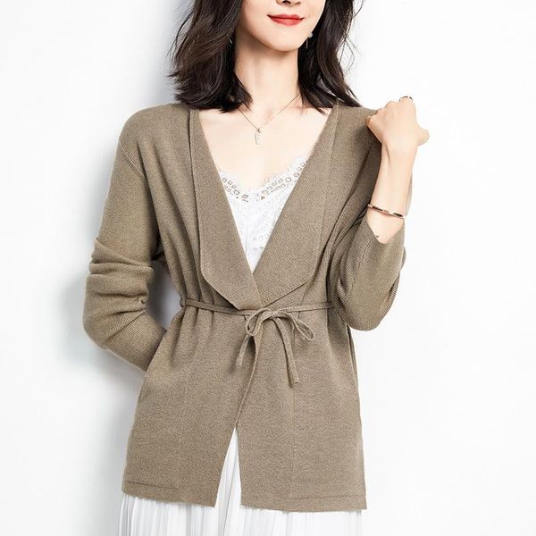 women's knits & tees 3010 fall winter women knitted sweater bandage cardigan fashion loose v-neck pocket elegant daily female pure colo, White
women's knits & tees 3010 fall winter women knitted sweater bandage cardigan fashion loose v-neck pocket elegant daily female pure colo, White