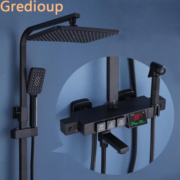 digital shower set bathroom thermostatic spa rainfall system wall mount black led bath faucet square spray copper grifos sets
digital shower set bathroom thermostatic spa rainfall system wall mount black led bath faucet square spray copper grifos sets