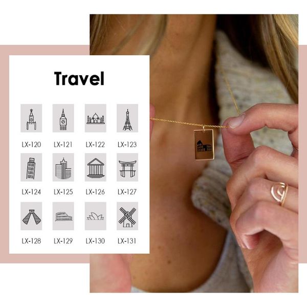 pendant necklaces jujie keepsake travel necklace big ben eiffel tower gold 316l stainless steel square jewelry for women gifts, Silver
pendant necklaces jujie keepsake travel necklace big ben eiffel tower gold 316l stainless steel square jewelry for women gifts, Silver