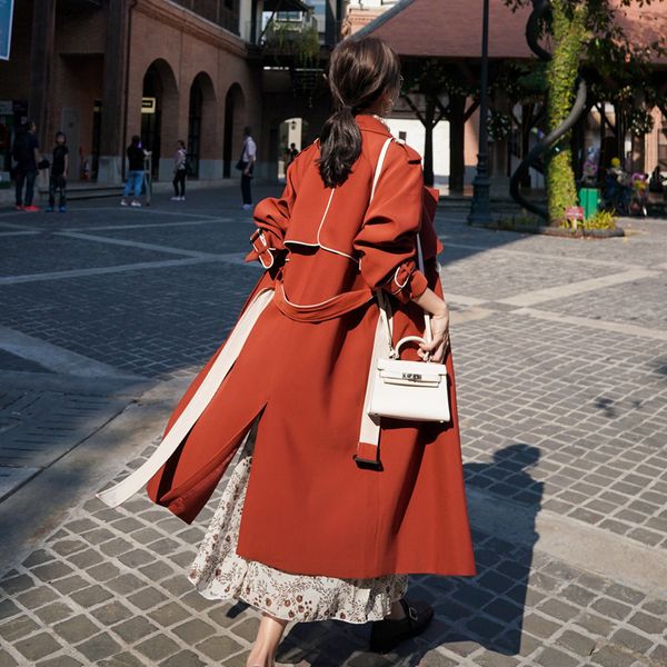 luxury women's short coat2021 autumn temperament contrast color windbreaker korean loose leisure women's coat, Black;brown
luxury women's short coat2021 autumn temperament contrast color windbreaker korean loose leisure women's coat, Black;brown