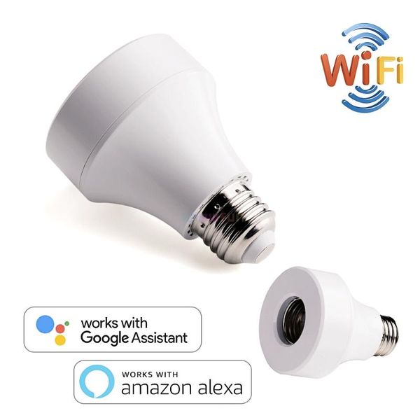 smart power plugs led bulb wifi light socket e26 e27 timer wireless wi-fi lamp adapter remote control work with alexa google home life
smart power plugs led bulb wifi light socket e26 e27 timer wireless wi-fi lamp adapter remote control work with alexa google home life