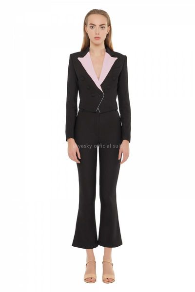 women tuxedo vest work suits set ladies suit women's two piece pants, White 
women tuxedo vest work suits set ladies suit women's two piece pants, White