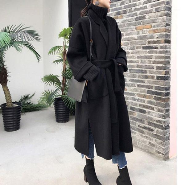women's wool & blends basic style black woolen coats winter thicken warm tunic oversized long sleeve quilted coat urban office cardigan
women's wool & blends basic style black woolen coats winter thicken warm tunic oversized long sleeve quilted coat urban office cardigan