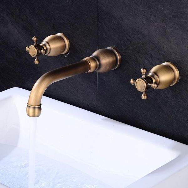 basin faucets eruopean wall mounted bathroom sink mixer tap faucet 3 pcs antique brass dual handle taps
basin faucets eruopean wall mounted bathroom sink mixer tap faucet 3 pcs antique brass dual handle taps