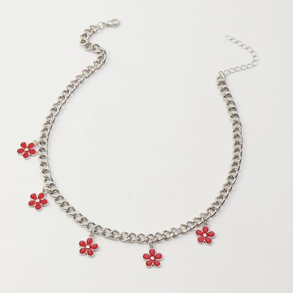 chains jewelry for women creative metal necklace multicolor oil drop flower clavicle chain female, Silver
chains jewelry for women creative metal necklace multicolor oil drop flower clavicle chain female, Silver