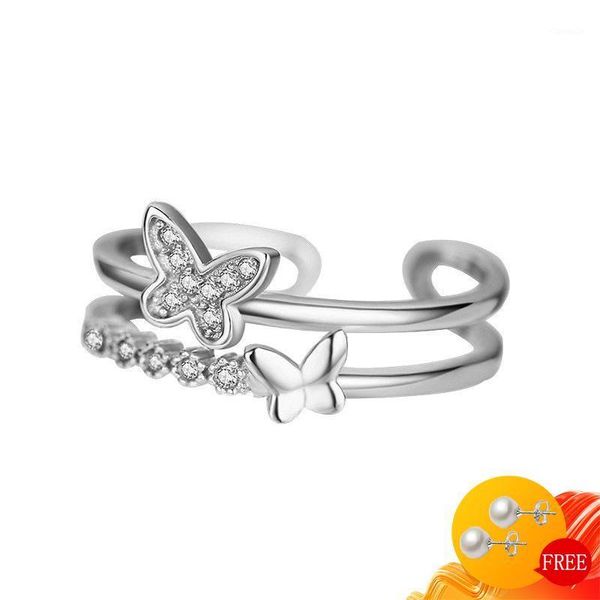 cluster rings fashion 925 silver jewelry ring butterfly shape zircon gemstones open finger for women wedding promise party accessories, Golden;silver
cluster rings fashion 925 silver jewelry ring butterfly shape zircon gemstones open finger for women wedding promise party accessories, Golden;silver