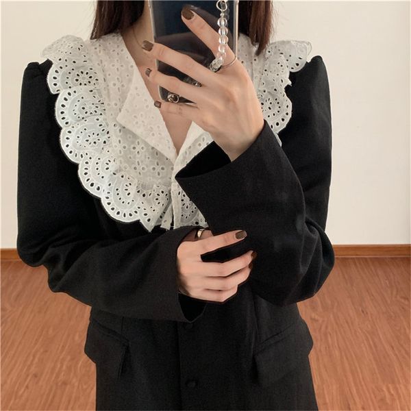 casual dresses black patchwork lace stylish students 2021 women sweet all match chic long es vestidos ikod, Black;gray
casual dresses black patchwork lace stylish students 2021 women sweet all match chic long es vestidos ikod, Black;gray