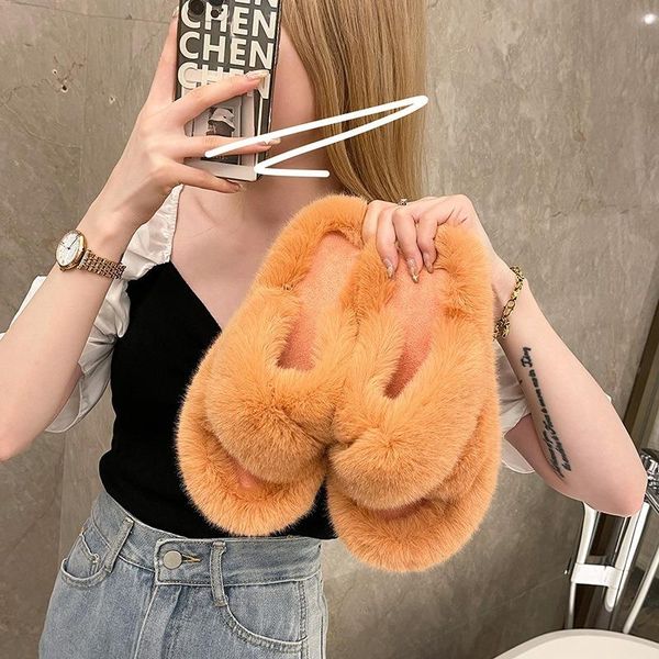 slippers 2021 autumn and winter cross double strand plush female cute candy color furry open-toed cotton, Black
slippers 2021 autumn and winter cross double strand plush female cute candy color furry open-toed cotton, Black