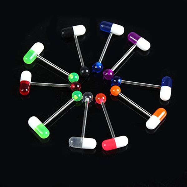body piercing jewelry capsule shape tongue bar nipple bars ring labret lip piercing jewellery for men women wholesale price, Silver
body piercing jewelry capsule shape tongue bar nipple bars ring labret lip piercing jewellery for men women wholesale price, Silver