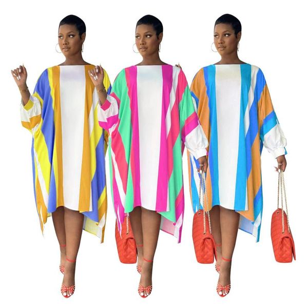 casual dresses colorful stripes printing loose party dress fashion high front low back long sleeves crew neck autumn, Black;gray
casual dresses colorful stripes printing loose party dress fashion high front low back long sleeves crew neck autumn, Black;gray
