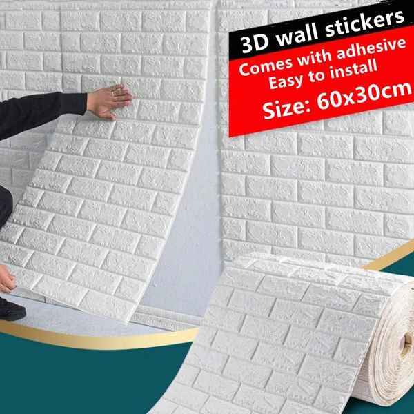 wallpapers 3d wall paper brick stickers living waterproof foam room bedroom diy adhesive wallpaper art 60*60cm home decals
wallpapers 3d wall paper brick stickers living waterproof foam room bedroom diy adhesive wallpaper art 60*60cm home decals