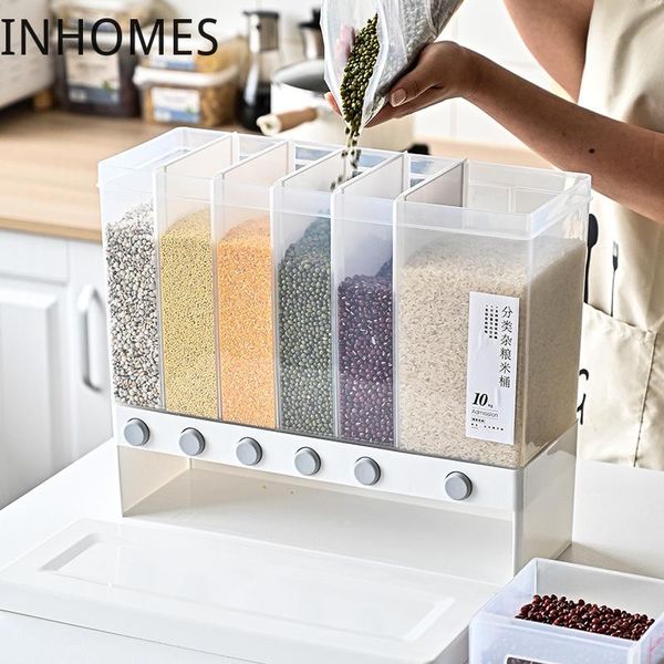 storage bottles & jars 10l wall mounted rice separate bucket dry cereal grain dispenser plastic sealed kitchen food tank container box
storage bottles & jars 10l wall mounted rice separate bucket dry cereal grain dispenser plastic sealed kitchen food tank container box