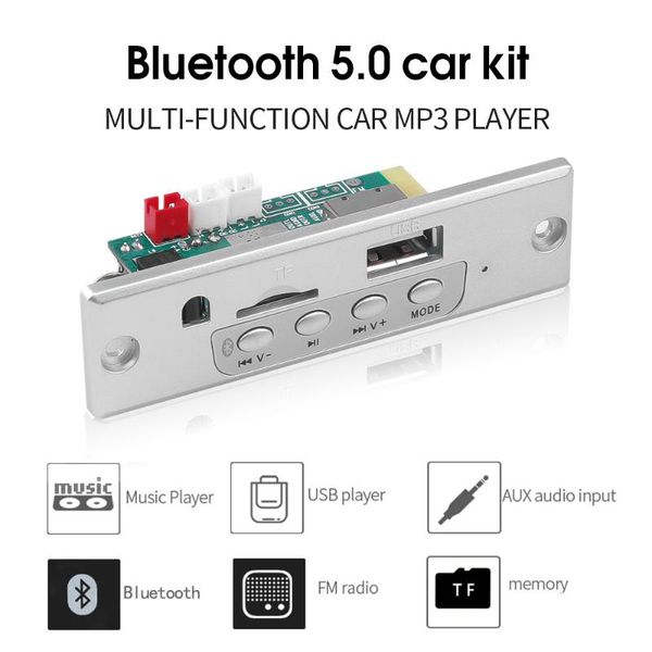 car player mp3 bluetooth5.0 wireless music wma decoder board 12v 50w audio module usb tf record radio with remote control & mp4 players
car player mp3 bluetooth5.0 wireless music wma decoder board 12v 50w audio module usb tf record radio with remote control & mp4 players