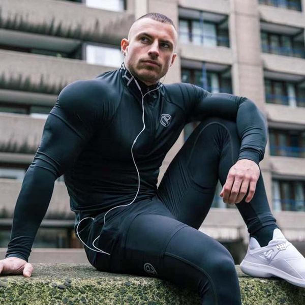 men's tracksuits men skinny fitness 3 piece sports sets cycling stretch tight long sleeve sportswears + 2 in 1 leggings pants, Gray
men's tracksuits men skinny fitness 3 piece sports sets cycling stretch tight long sleeve sportswears + 2 in 1 leggings pants, Gray