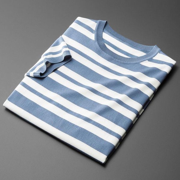 men's t-shirts summer 2022 men short sleeve sweater striped slim fit o-neck ice silk casual knitted pullovers b186, White;black
men's t-shirts summer 2022 men short sleeve sweater striped slim fit o-neck ice silk casual knitted pullovers b186, White;black