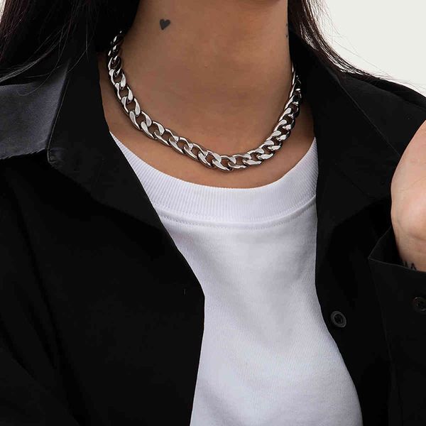 necklaces pendants shixin punk short stainless steel chain for women/men chunky cuban link on the neck choker hip hop colar, Silver
necklaces pendants shixin punk short stainless steel chain for women/men chunky cuban link on the neck choker hip hop colar, Silver