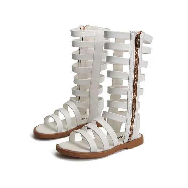 sandals girls hollow leather knee high boots narrow band gladiator sandal fashion children's shoes kids flat sandalias botas, Black;red
sandals girls hollow leather knee high boots narrow band gladiator sandal fashion children's shoes kids flat sandalias botas, Black;red