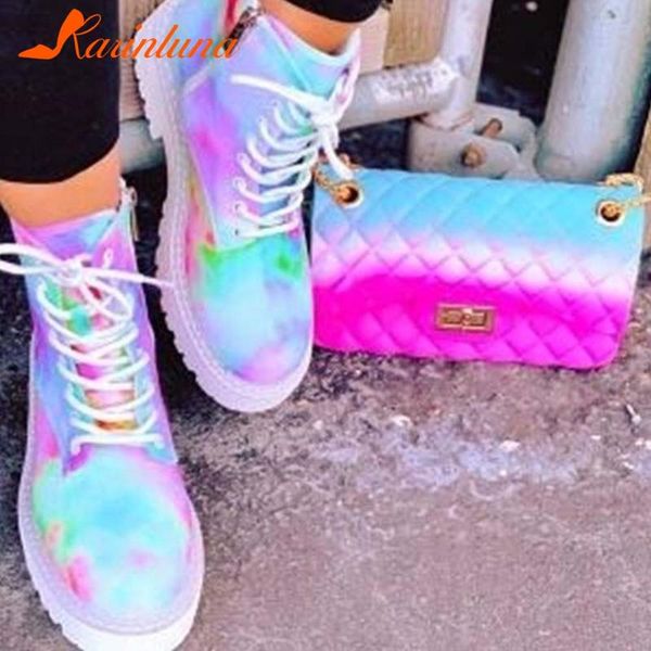 boots brand design fashionable shoes women colorful ankle zip up large size 35-43 chunky heels rainbow female, Black
boots brand design fashionable shoes women colorful ankle zip up large size 35-43 chunky heels rainbow female, Black