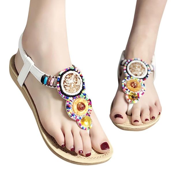 women's sandals summer beach 2021 herringbone flat bohemian beads soft large size, Black
women's sandals summer beach 2021 herringbone flat bohemian beads soft large size, Black