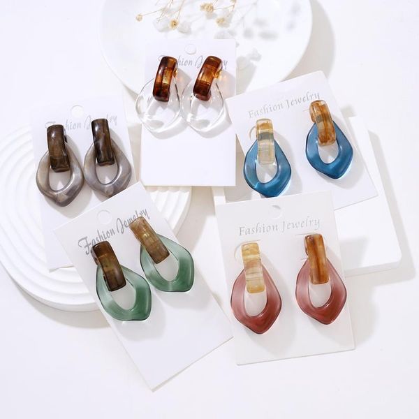 stud trendy design acrylic shaped resin earrings simple geometric shape drop pendant banquet wild women's, Golden;silver
stud trendy design acrylic shaped resin earrings simple geometric shape drop pendant banquet wild women's, Golden;silver