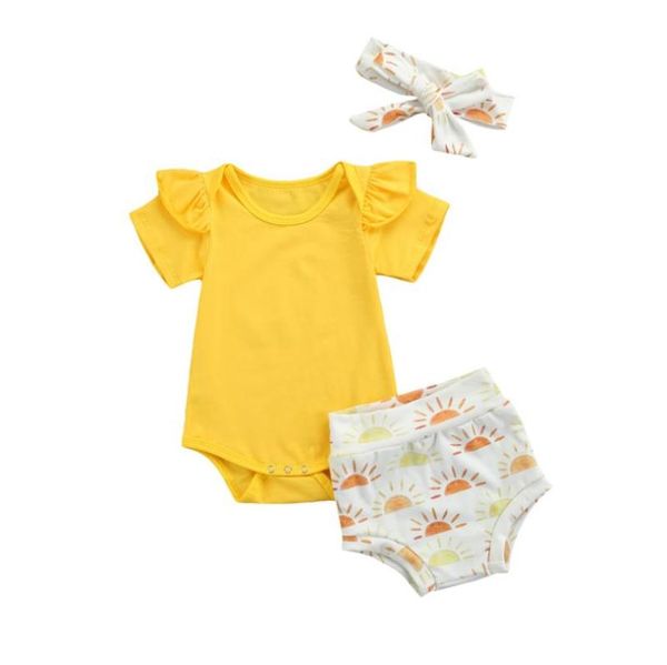 clothing sets 3pcs baby summer tracksuits girls solid color short-sleeve romper sun print pantie headband suit 0-18 months, White
clothing sets 3pcs baby summer tracksuits girls solid color short-sleeve romper sun print pantie headband suit 0-18 months, White